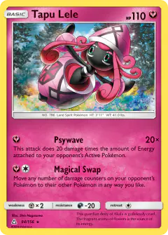 Tapu Lele Rare card from Ultra Prism