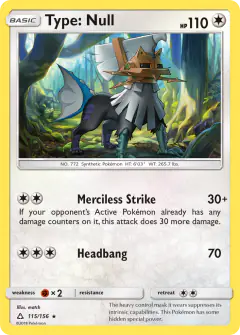 Type: Null Rare card from Ultra Prism