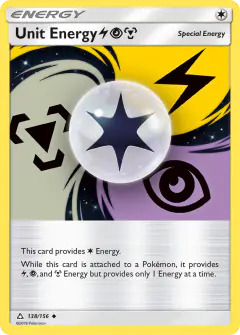 Unit Energy LightningPsychicMetal Uncommon card from Ultra Prism
