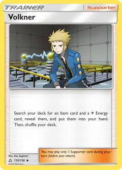 Volkner Uncommon card from Ultra Prism