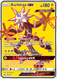 Xurkitree-GX Rare Ultra card from Ultra Prism