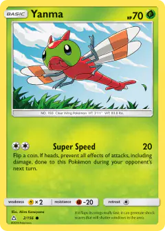 Yanma Common card from Ultra Prism