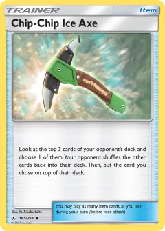 Chip-Chip Ice Axe Uncommon card from Unbroken Bonds