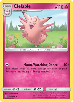 Clefable Rare card from Unbroken Bonds