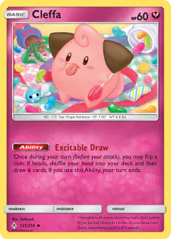 Cleffa Uncommon card from Unbroken Bonds
