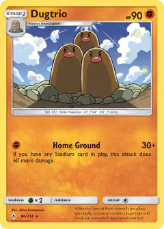Dugtrio Rare card from Unbroken Bonds