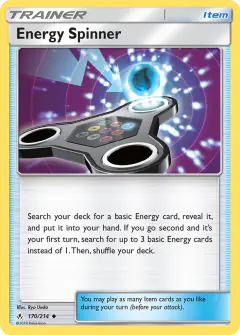 Energy Spinner Uncommon card from Unbroken Bonds