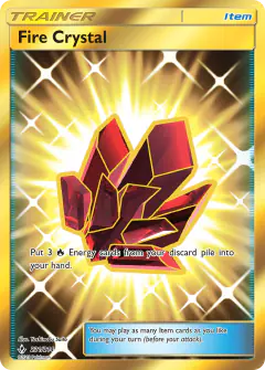 Fire Crystal Rare Secret card from Unbroken Bonds