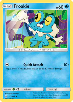 Froakie Common card from Unbroken Bonds