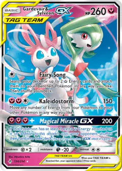 Gardevoir & Sylveon-GX Rare Holo GX card from Unbroken Bonds