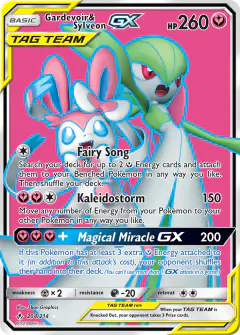 Gardevoir & Sylveon-GX Rare Ultra card from Unbroken Bonds