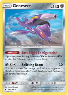 Genesect Rare card from Unbroken Bonds