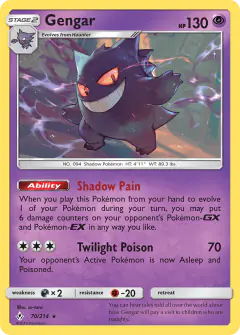 Gengar Rare card from Unbroken Bonds