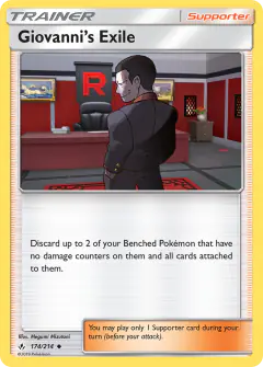 Giovanni's Exile Uncommon card from Unbroken Bonds