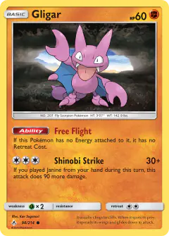 Gligar Common card from Unbroken Bonds