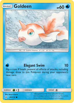 Goldeen Common card from Unbroken Bonds