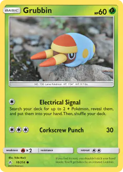 Grubbin Common card from Unbroken Bonds