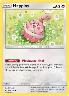 Happiny Uncommon card from Unbroken Bonds