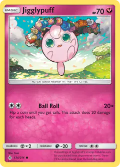 Jigglypuff Common card from Unbroken Bonds