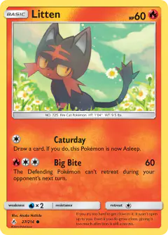 Litten Common card from Unbroken Bonds