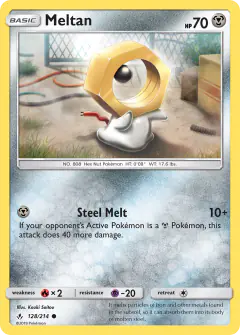 Meltan Common card from Unbroken Bonds