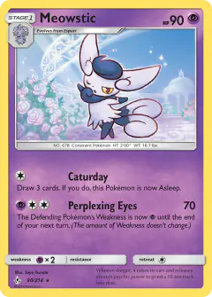 Meowstic Rare card from Unbroken Bonds