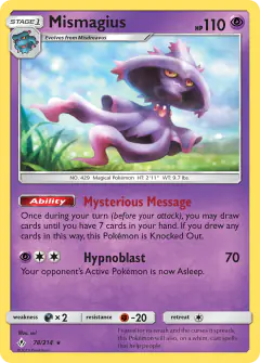 Mismagius Rare card from Unbroken Bonds