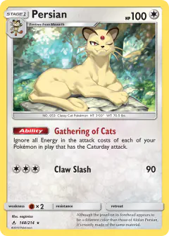 Persian Rare card from Unbroken Bonds