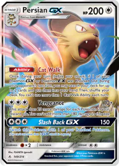Persian-GX Rare Holo GX card from Unbroken Bonds
