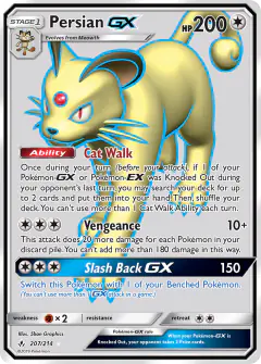 Persian-GX Rare Ultra card from Unbroken Bonds