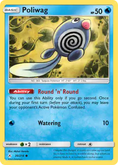 Poliwag Common card from Unbroken Bonds