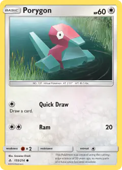 Porygon Common card from Unbroken Bonds