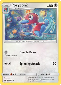 Porygon2 Uncommon card from Unbroken Bonds