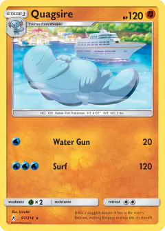 Quagsire Rare card from Unbroken Bonds