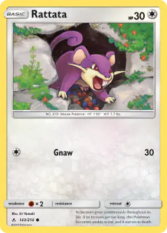 Rattata Common card from Unbroken Bonds