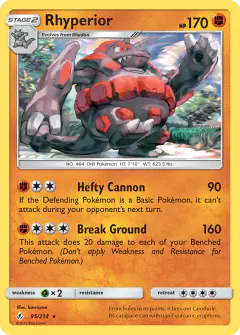 Rhyperior Rare card from Unbroken Bonds