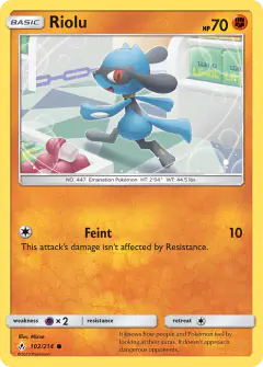 Riolu Common card from Unbroken Bonds