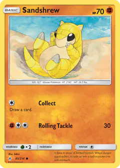 Sandshrew Common card from Unbroken Bonds