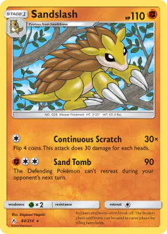 Sandslash Rare card from Unbroken Bonds