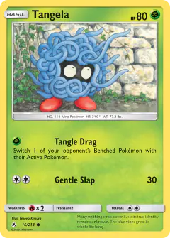 Tangela Common card from Unbroken Bonds