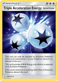 Triple Acceleration Energy Uncommon card from Unbroken Bonds