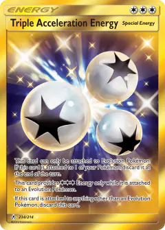 Triple Acceleration Energy Rare Secret card from Unbroken Bonds