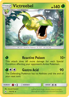 Victreebel Rare card from Unbroken Bonds