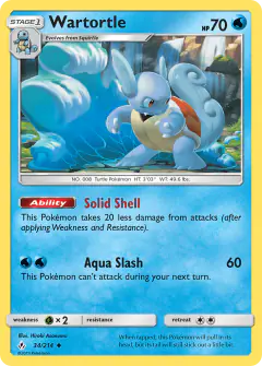 Wartortle Uncommon card from Unbroken Bonds
