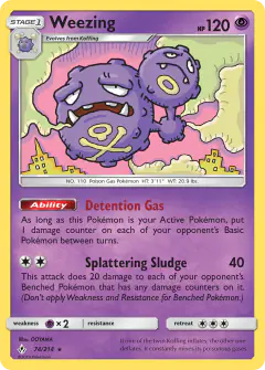 Weezing Rare card from Unbroken Bonds