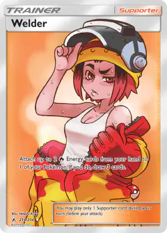 Welder Rare Ultra card from Unbroken Bonds