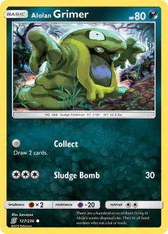 Alolan Grimer Common card from Unified Minds
