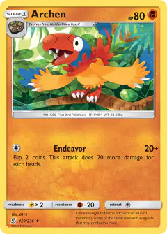 Archen Uncommon card from Unified Minds