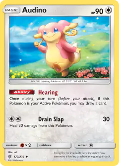 Audino Uncommon card from Unified Minds