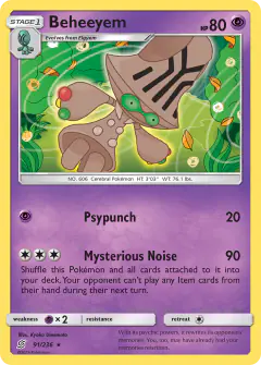 Beheeyem Rare card from Unified Minds